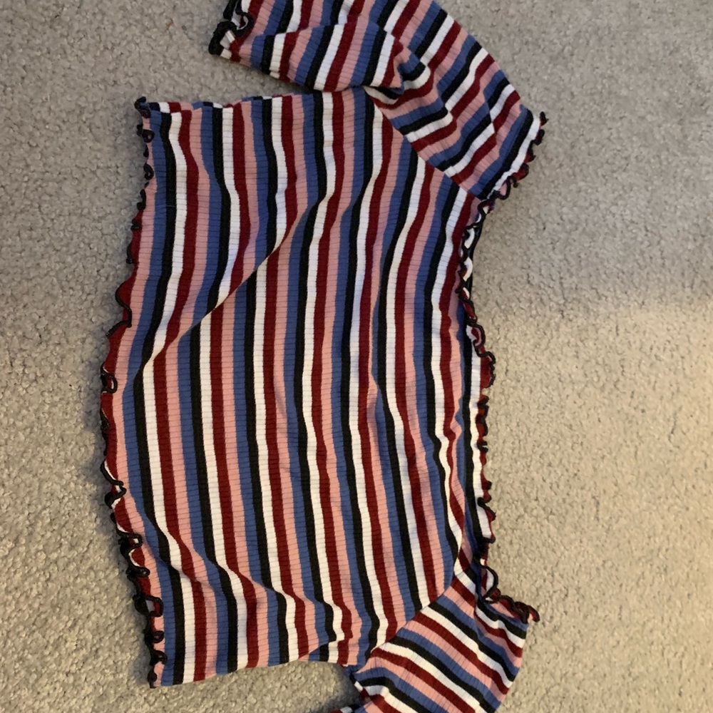 Charlotte Russe multi colored crop top